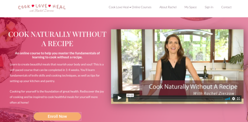 An online course on the Cook Love Heal website.