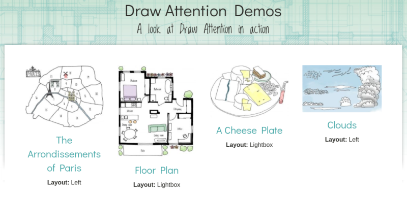 The WP Draw Attention demos.