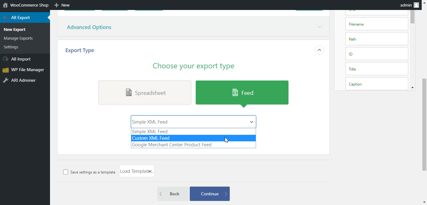 XML file type