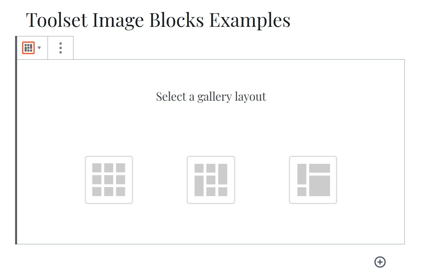 Gallery layouts