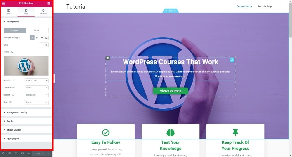 Changing the LearnDash Academy template