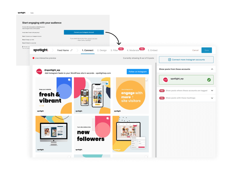 Connect your account in seconds