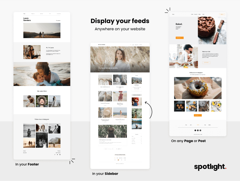 Display your feeds anywhere on your website