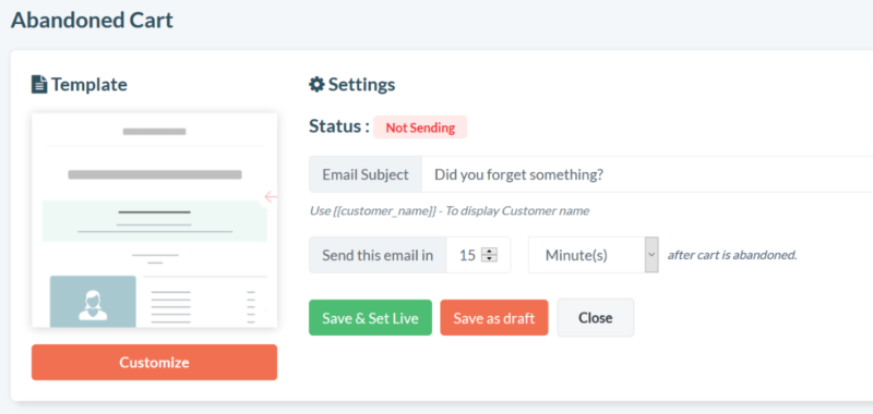 Customize email