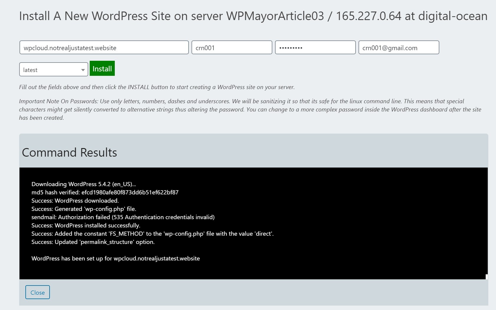Site success