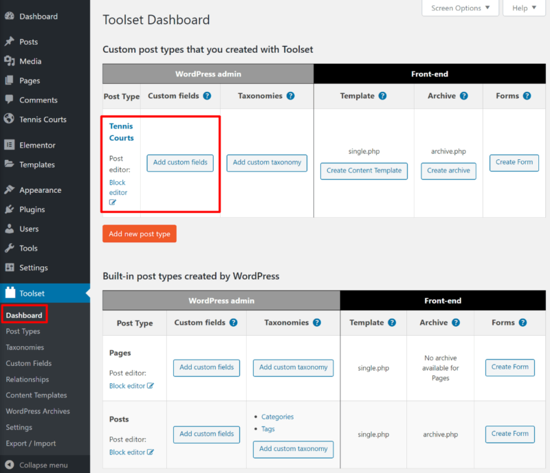 Add custom fields