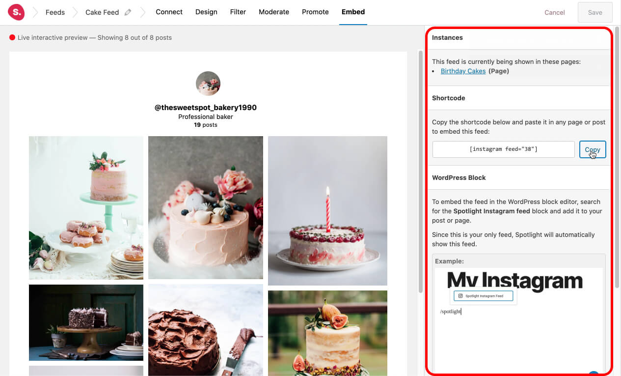 Embed your feed