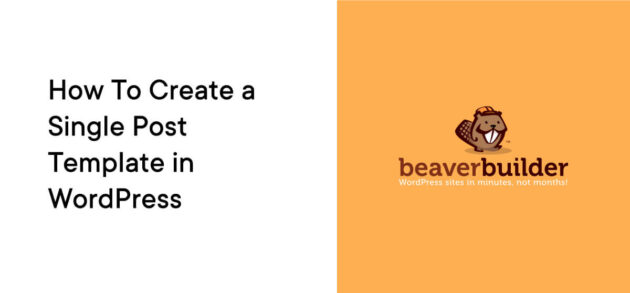 Create Single Post Template in WordPress