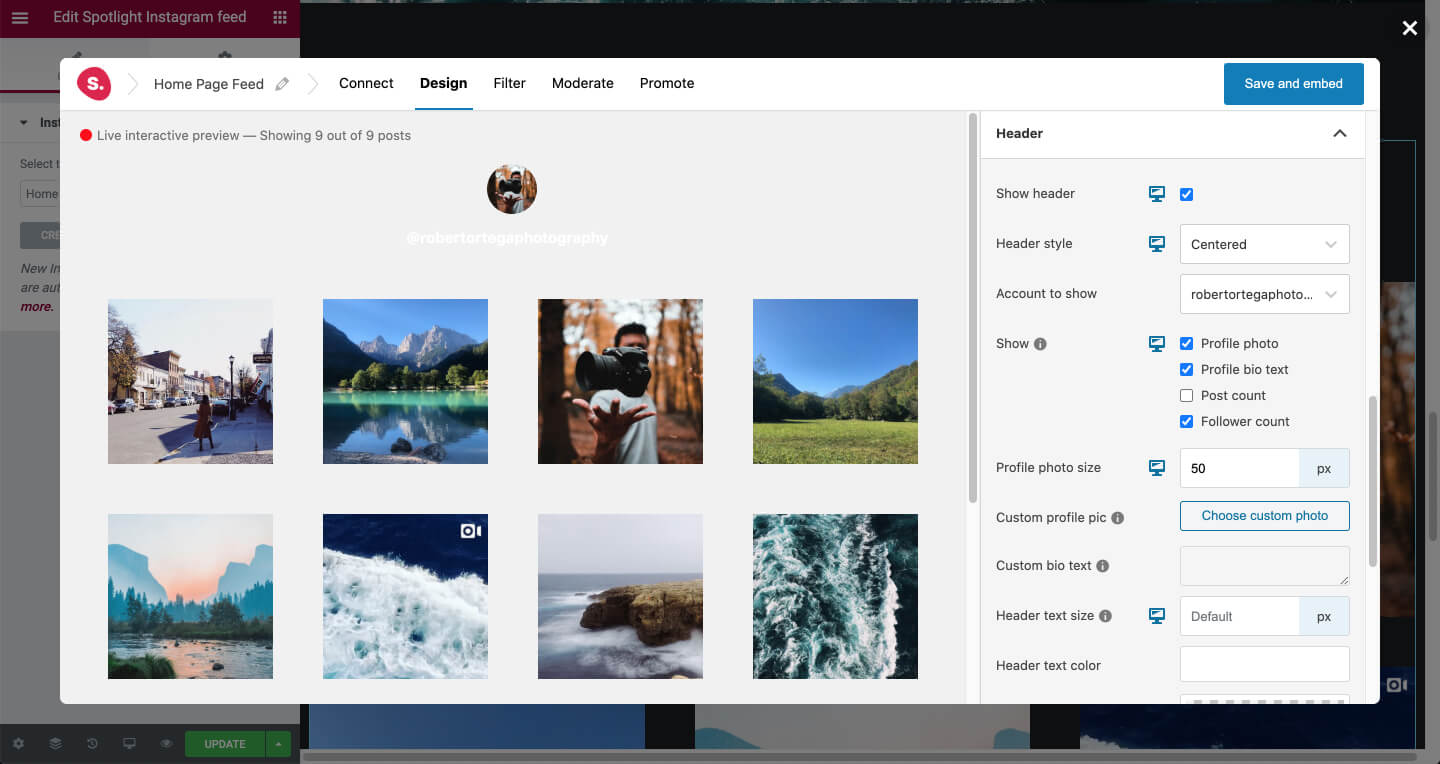 Design your Instagram feed