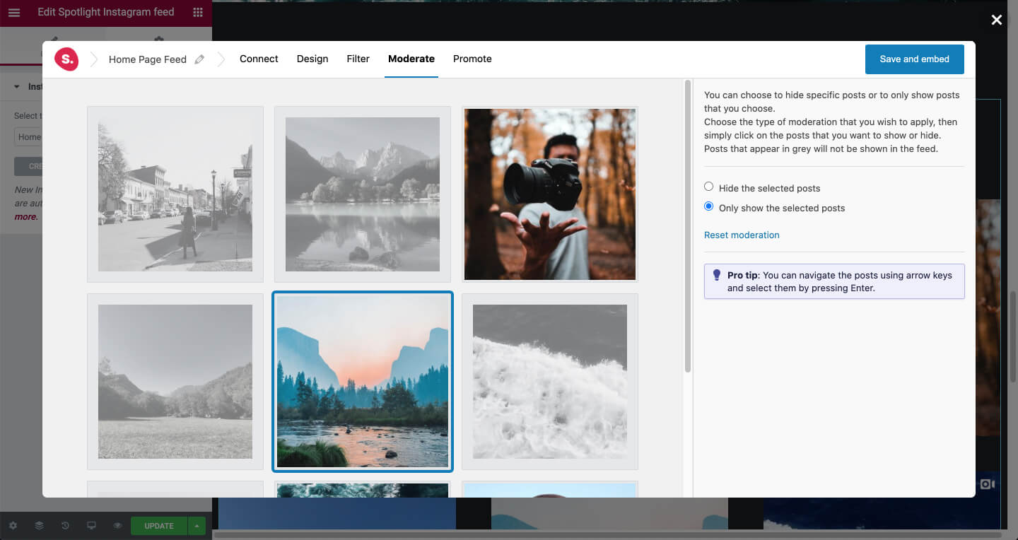 Filter and moderate your Instagram feed
