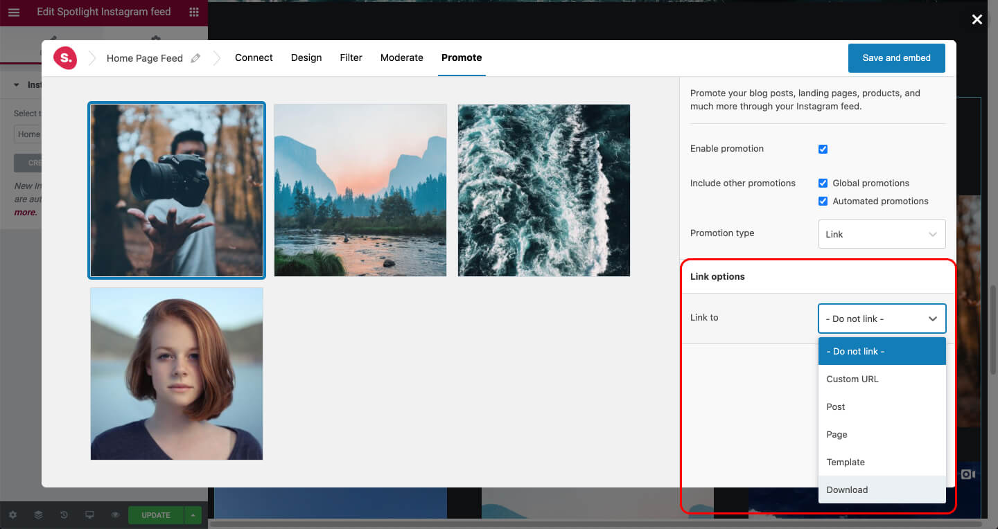 Link your Instagram posts to EDD items