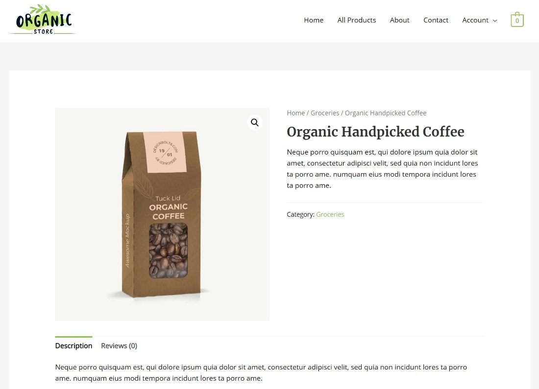 Hidden price single product