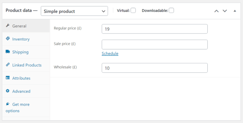 How to add different prices