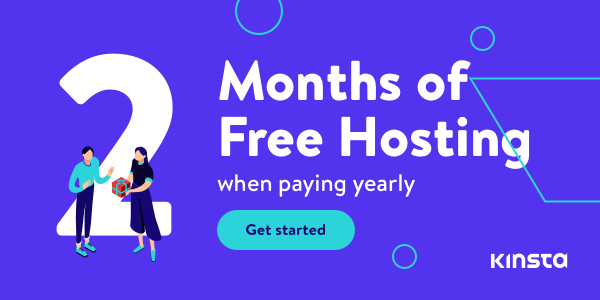 2 Months Free Managed WordPress hosting when paying annually