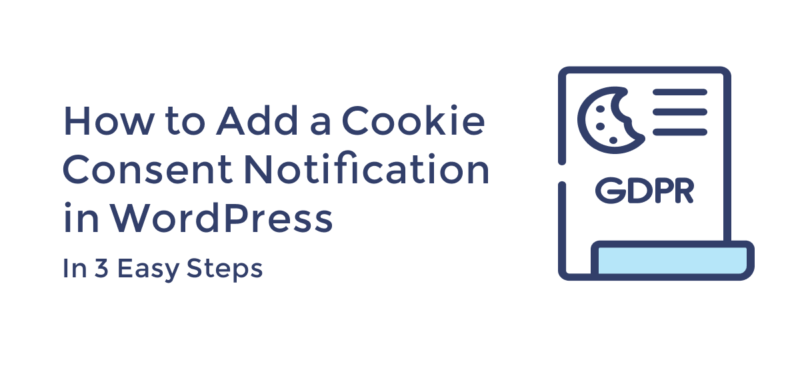 How to add a cookie consent notification