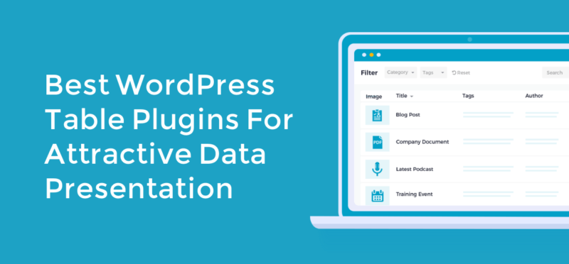 Best WordPress Table Plugins for Attractive Data Presentation