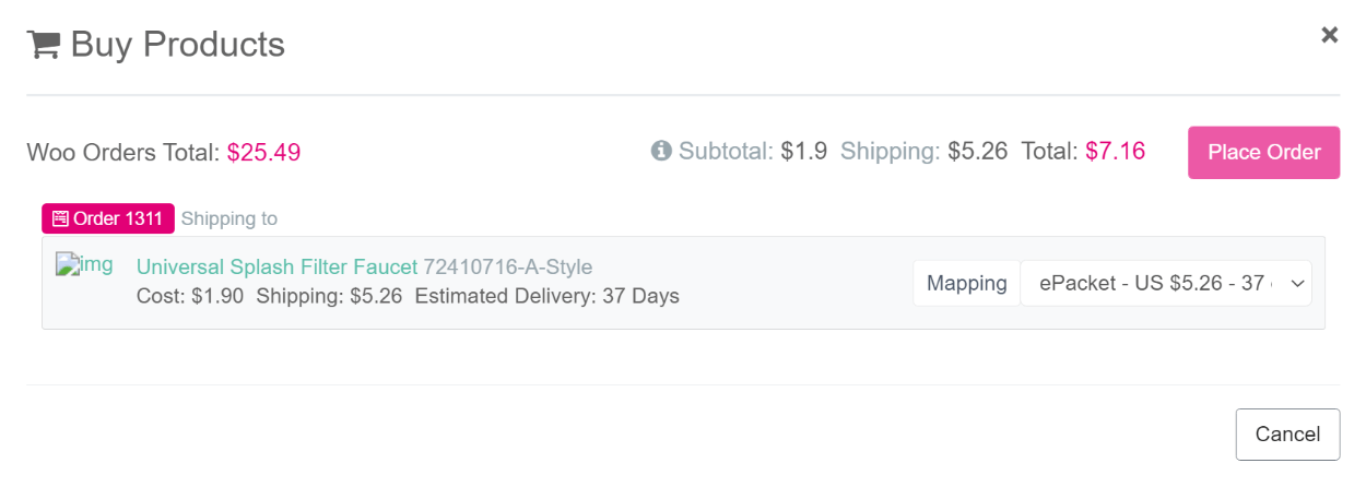 Fulfill orders