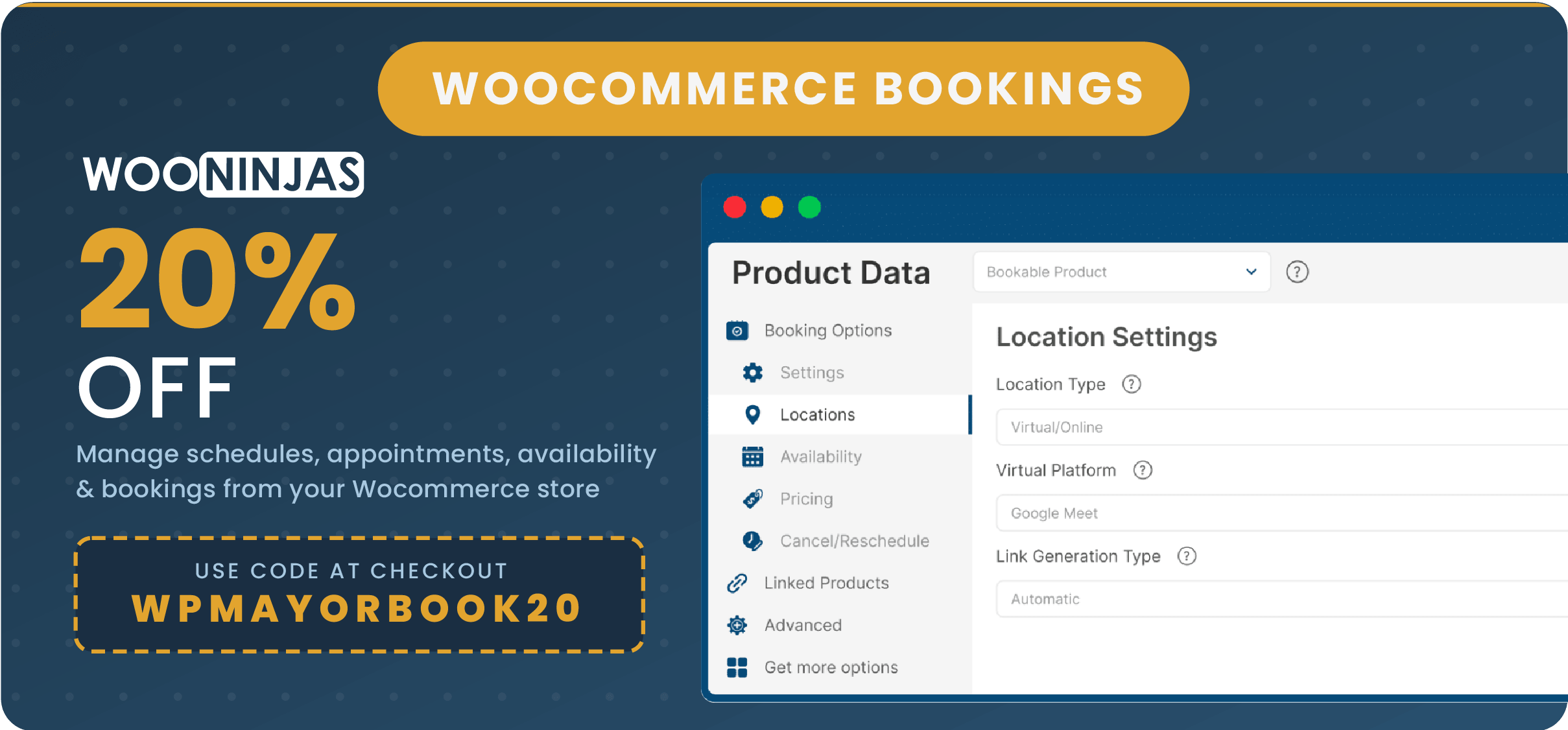 WooNinjas Bookings for WooCommerce