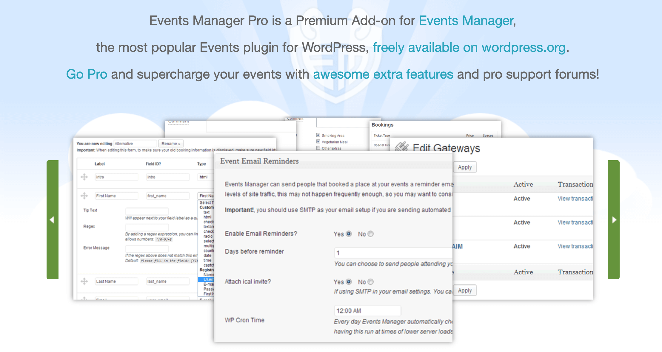 Events Manager Pro