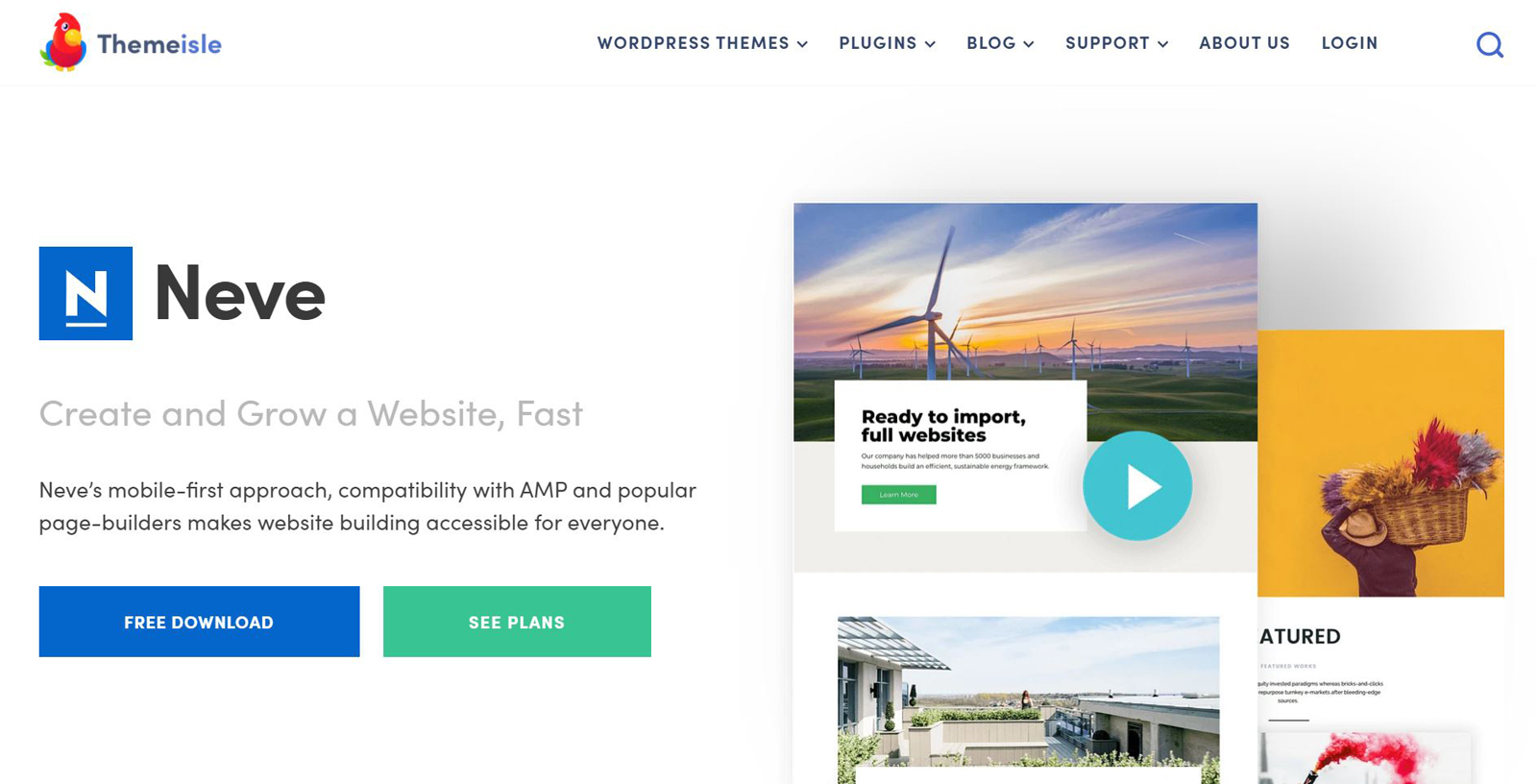 neve small business theme