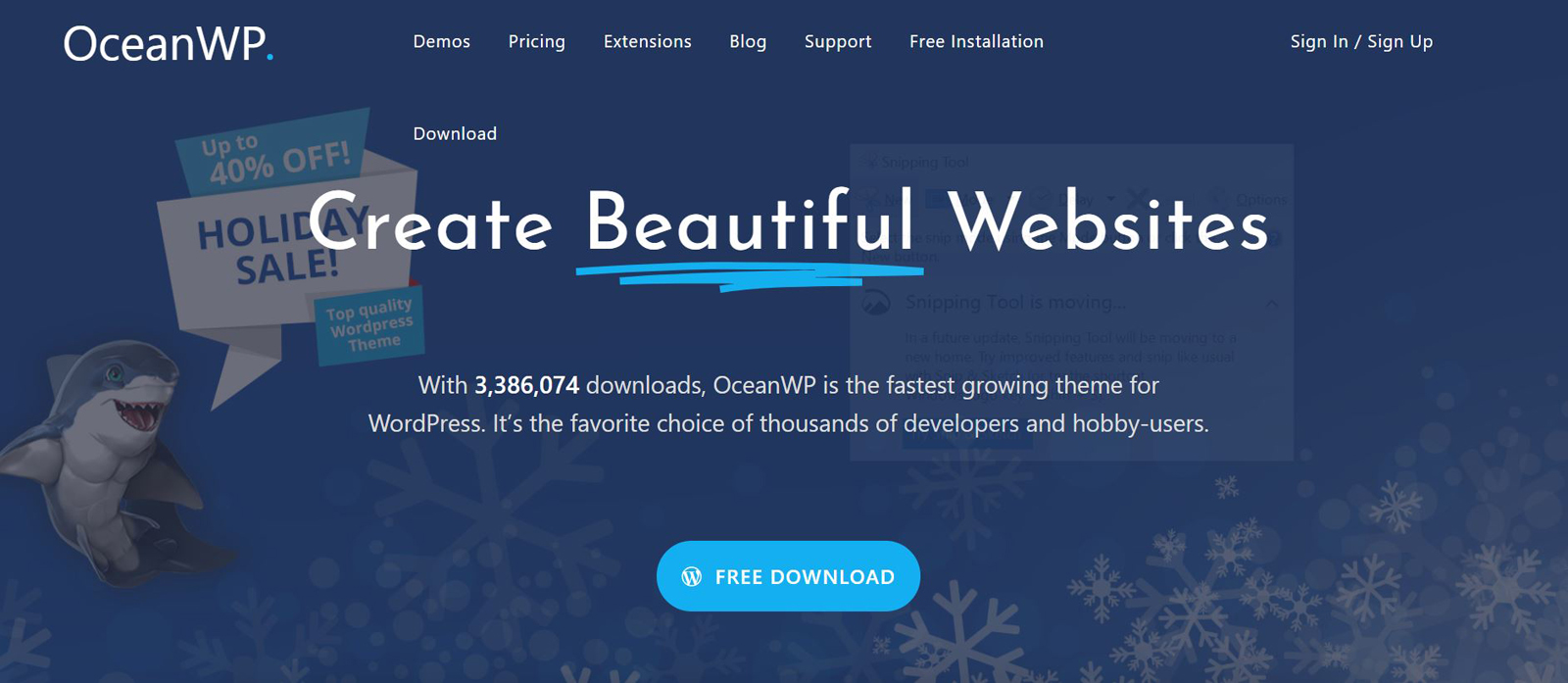 oceanwp small business theme