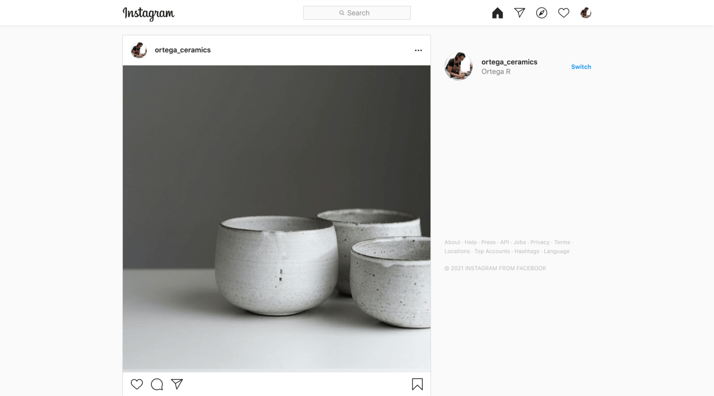 Log in to Instagram in a separate tab