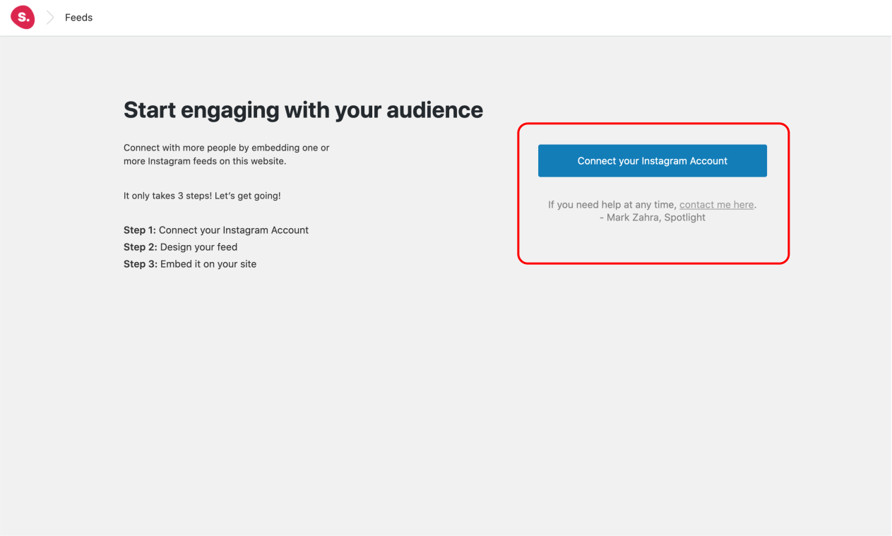 Connect your Instagram account