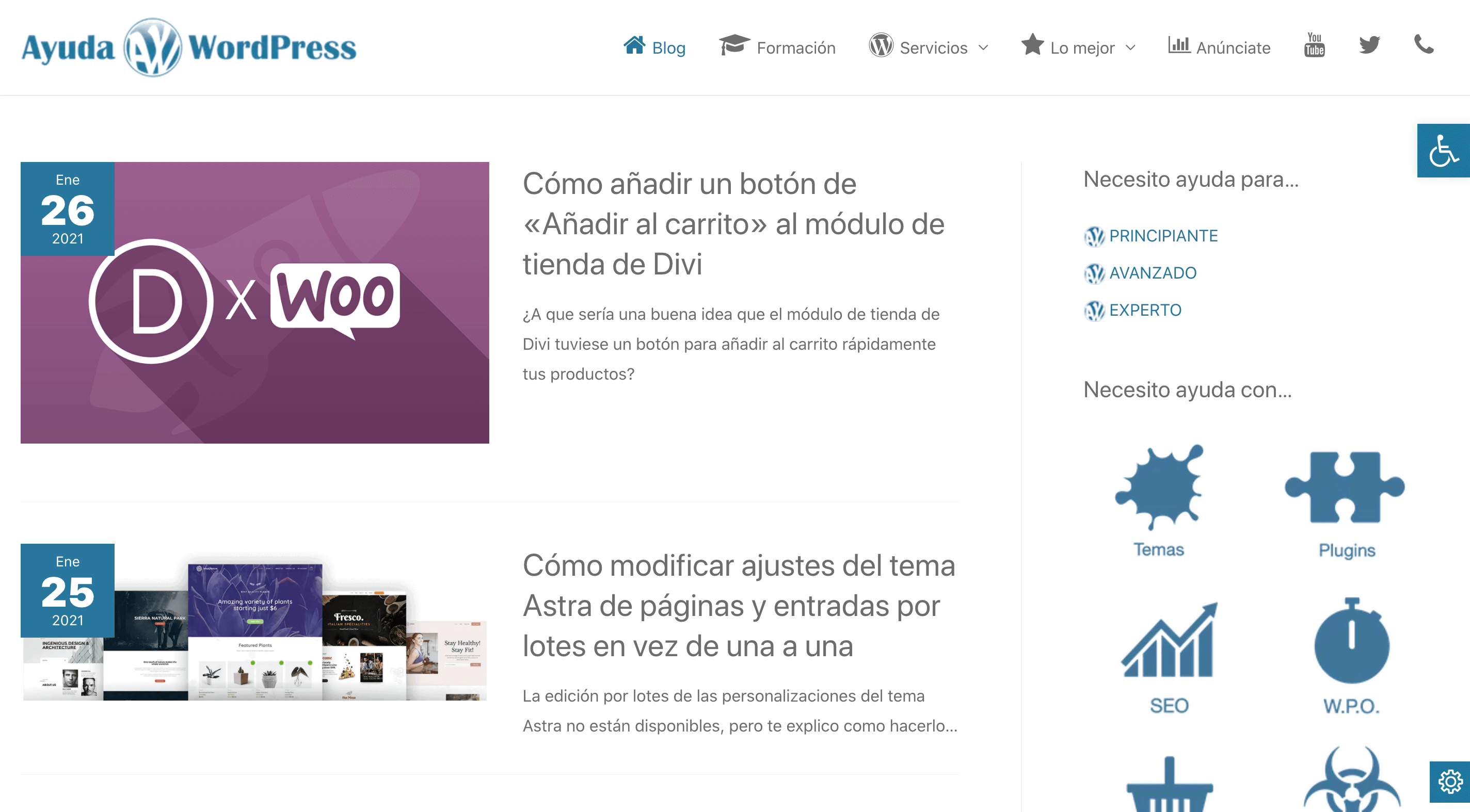 Ayuda WordPress