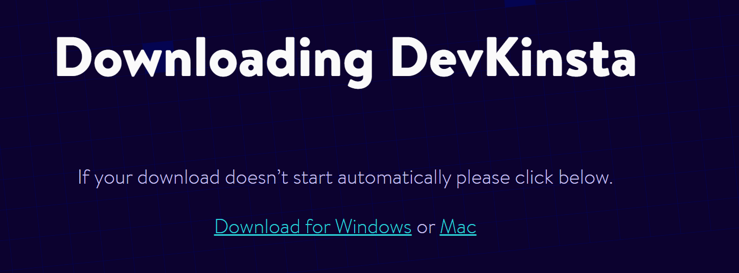 Download DevKinsta