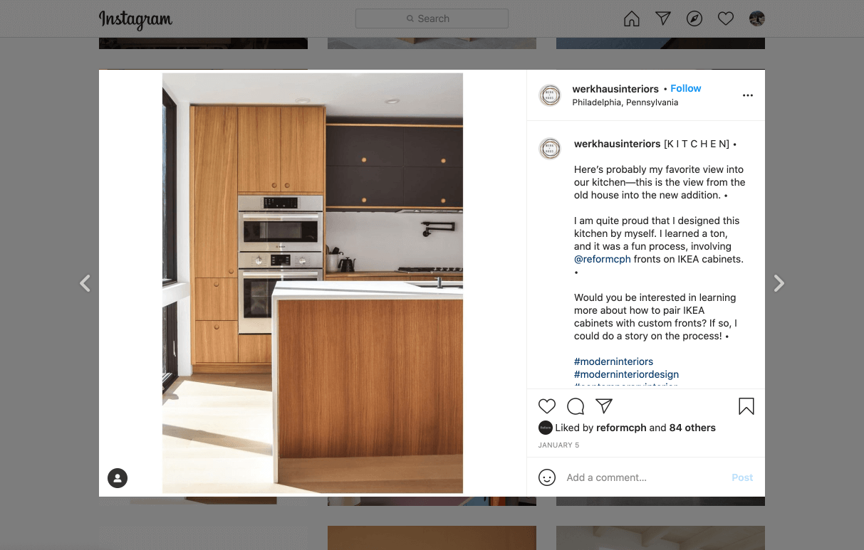 Instagram testimonials
