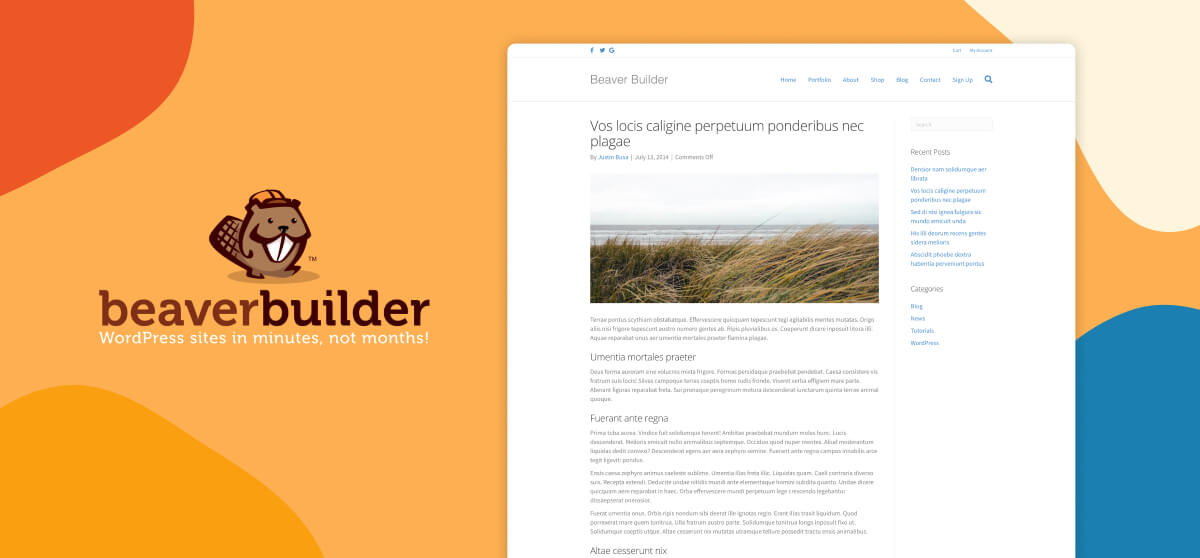 Create a Single Post Template in WordPress using BeaverBuilder