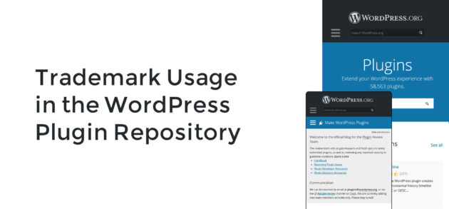 Trademark Usage in the WordPress Plugin Repository