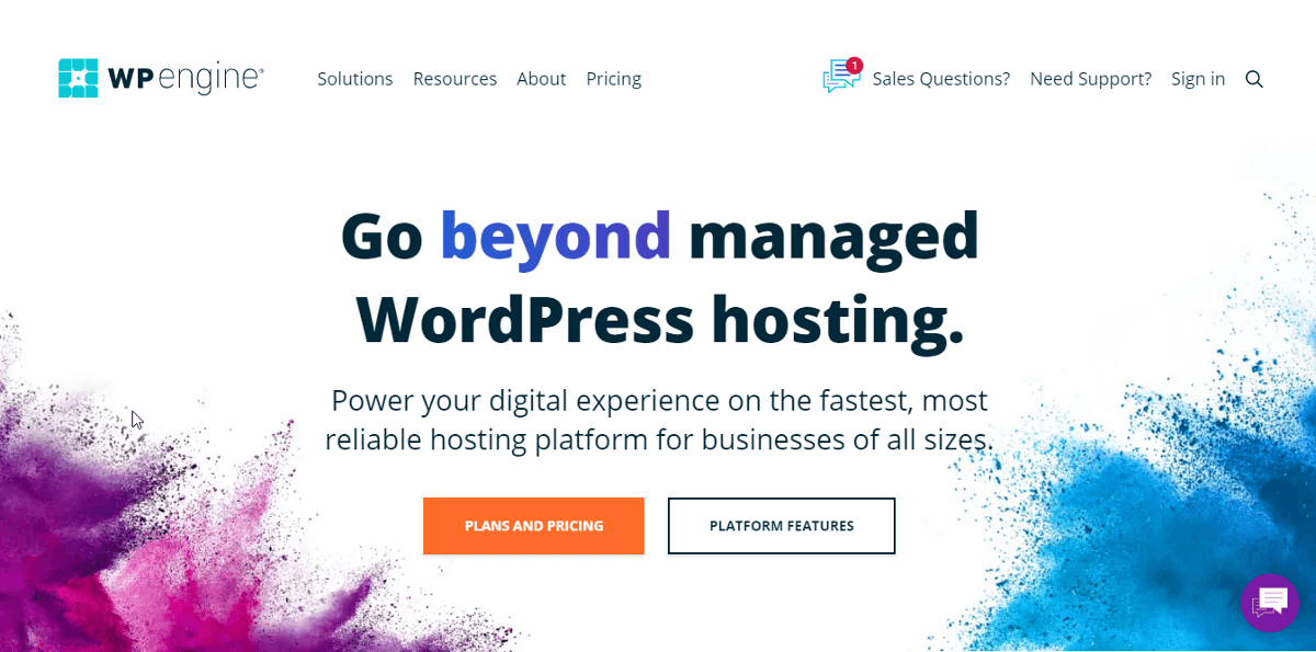 WP Engine hosting