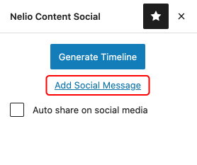 Add Social Message