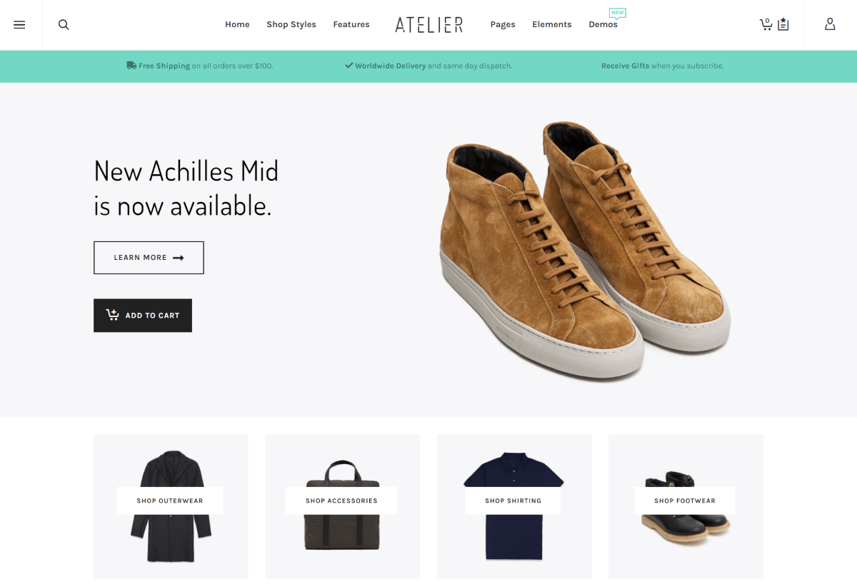 Atelier - eCommerce WordPress Themes
