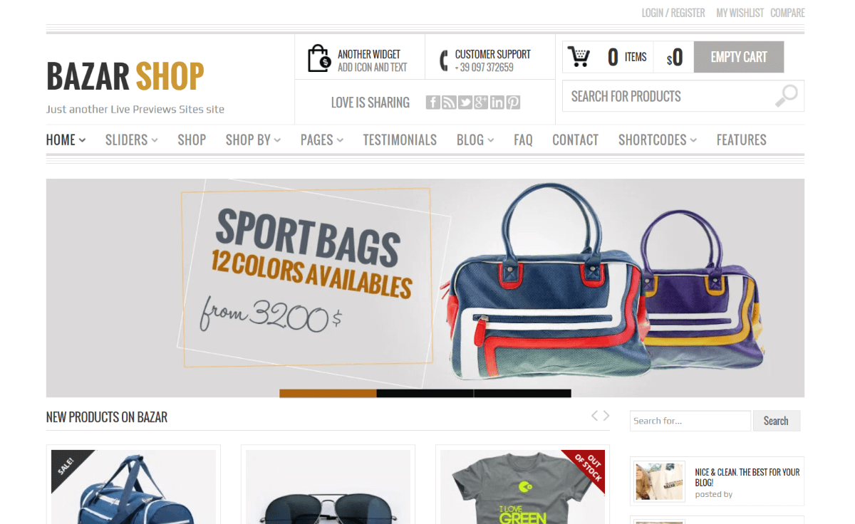 Bazar Shop - eCommerce WordPress Themes