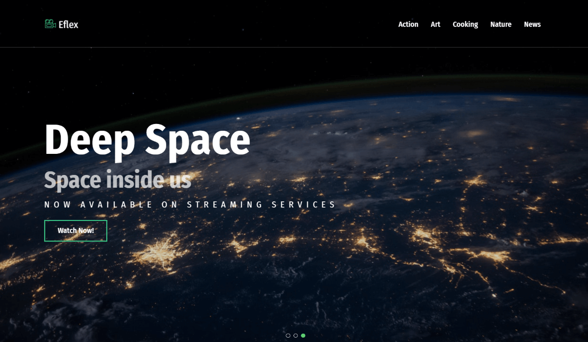 Eflex - Video Blog Multipurpose Classic Elementor WordPress Theme