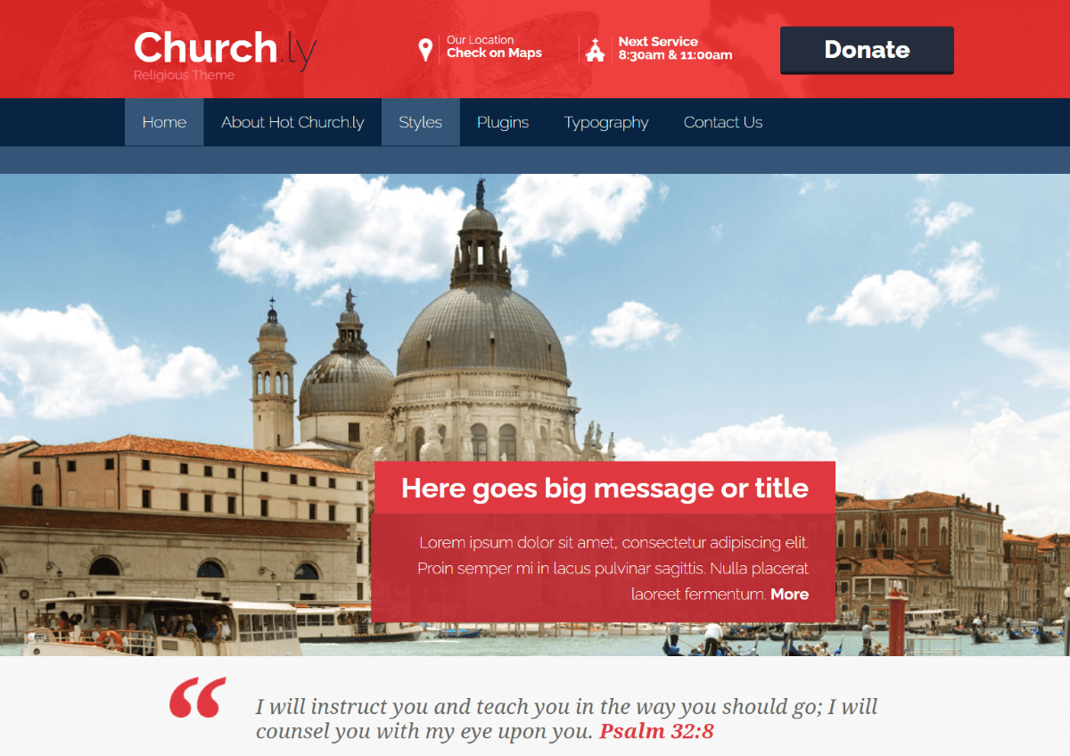 Hot Church.ly - Church WordPress Templates