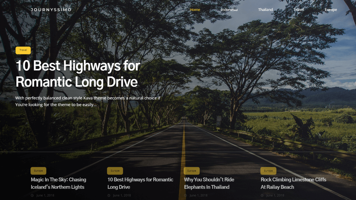 Journyssimo - Travel Elementor WordPress Theme