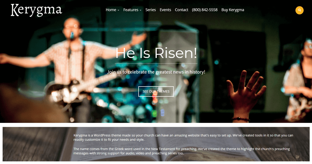 Kreygma - Church WordPress Templates
