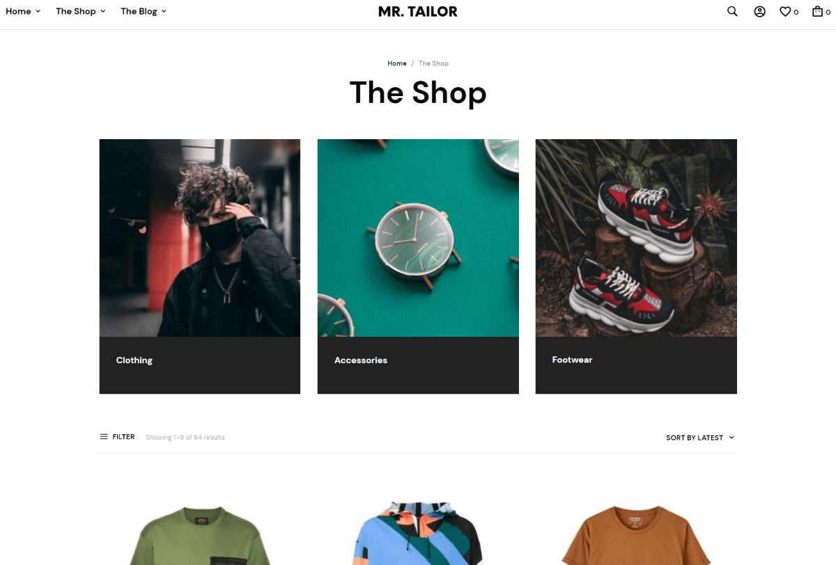 Mr. Tailor - eCommerce WordPress Themes