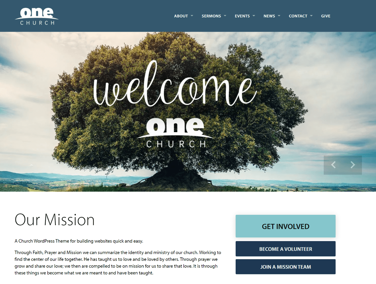 One Church - Church WordPress Templates