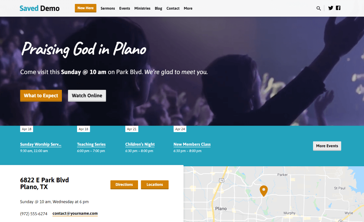 Saved - Church WordPress Templates