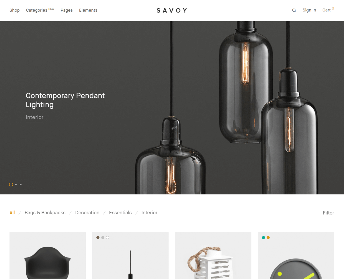 Savoy - eCommerce WordPress Themes