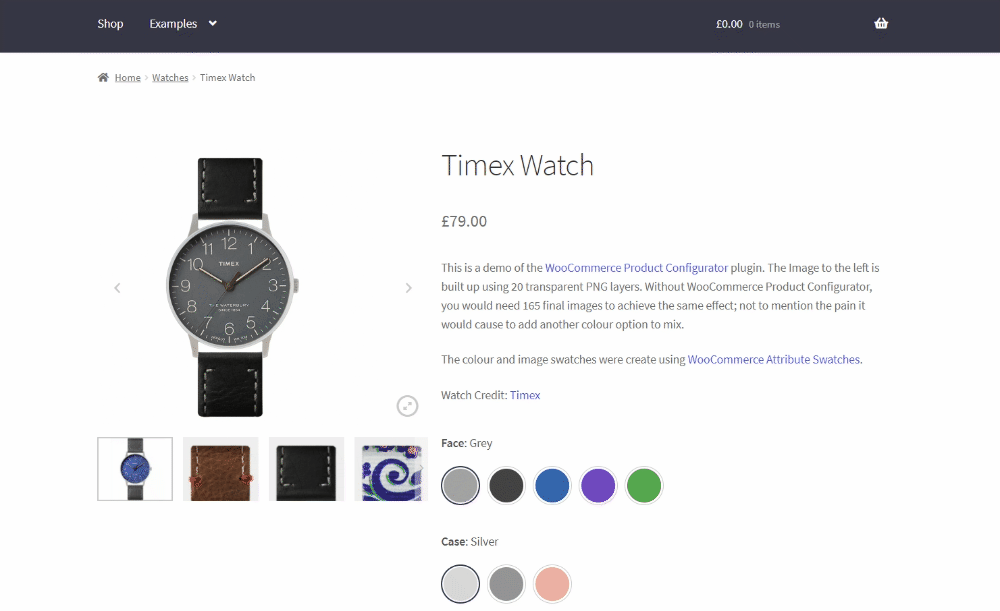 woocommerce custom product builder