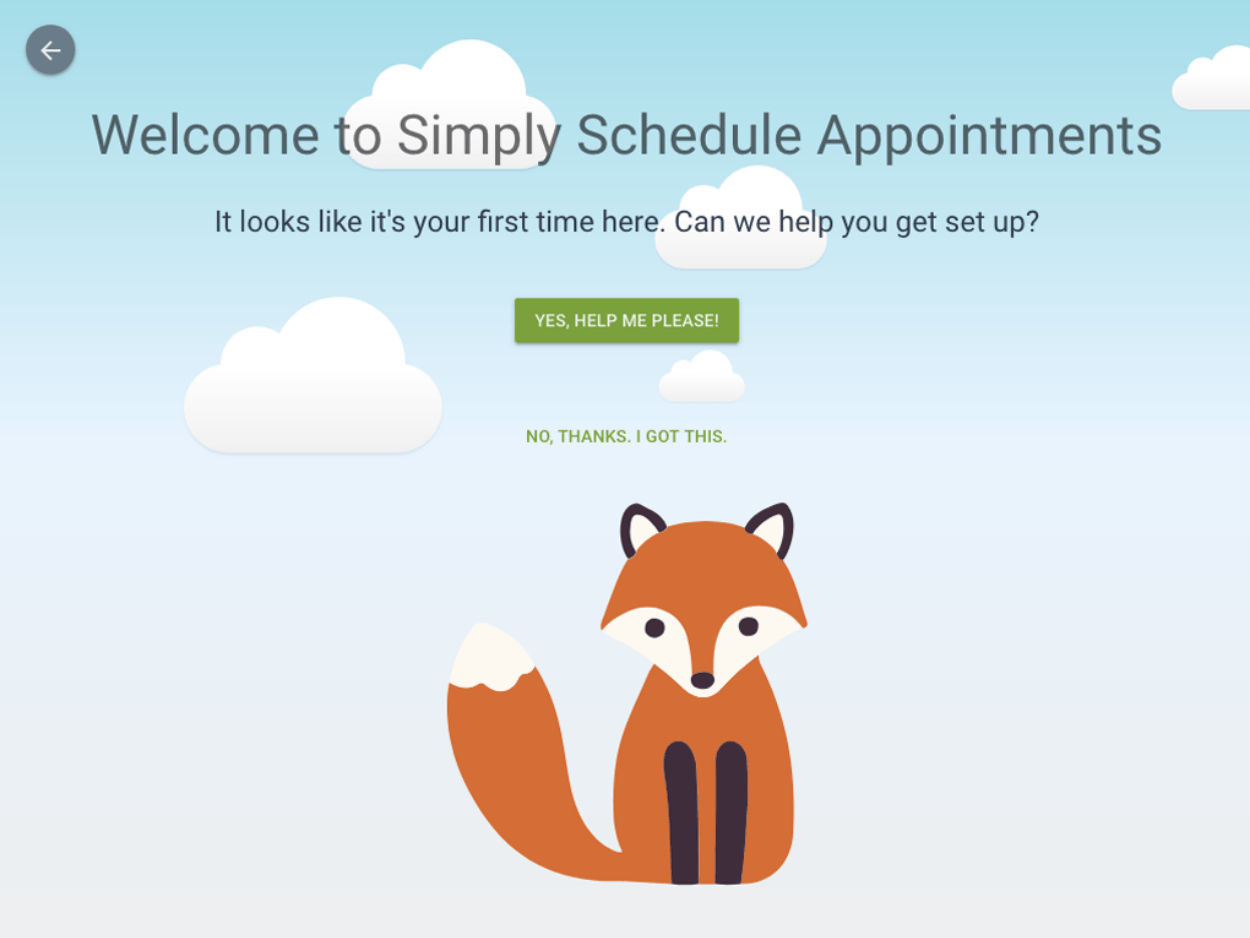 SSA setup wizard