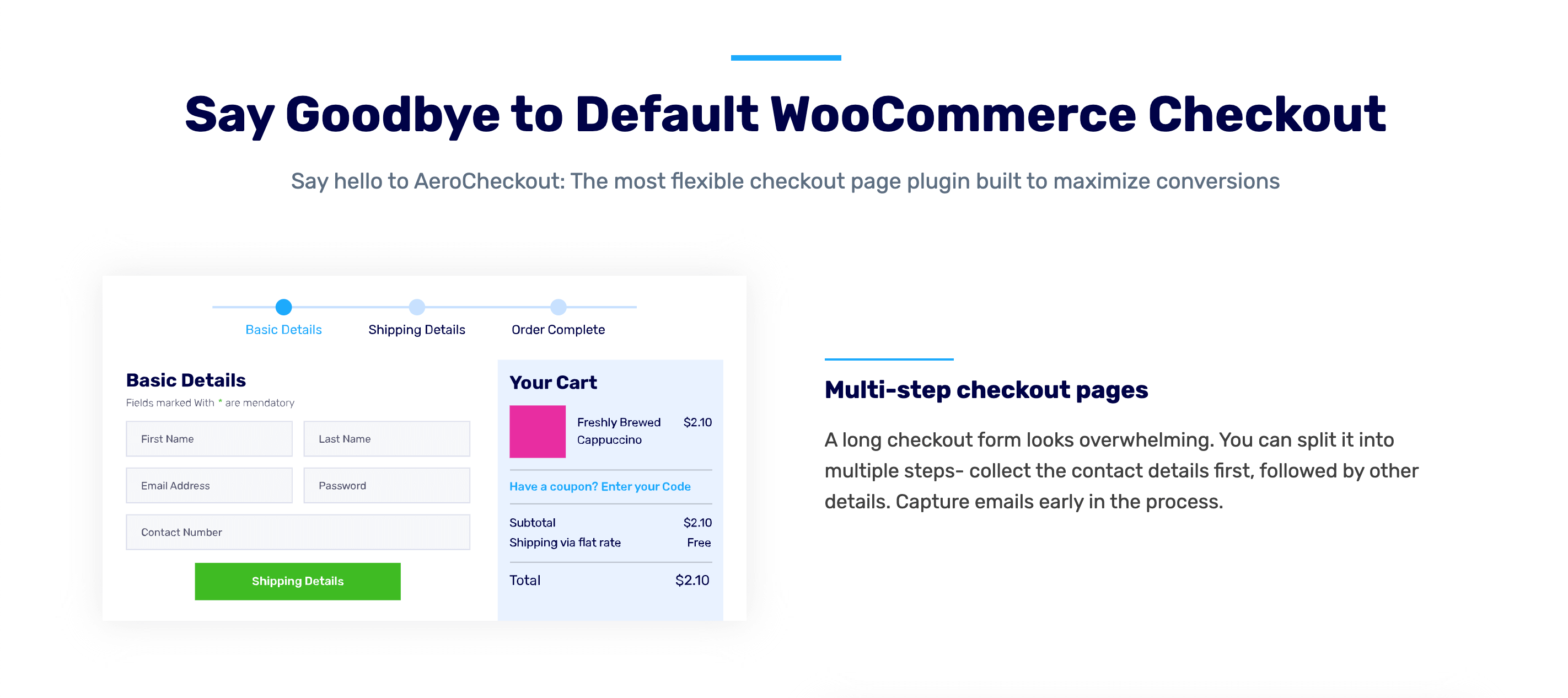 Aero Checkout by WooFunnels