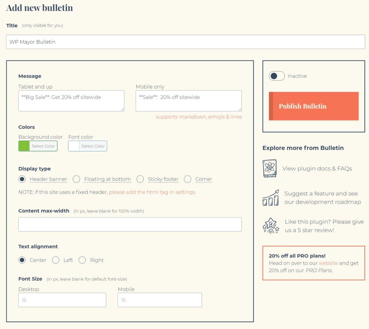 Configure design