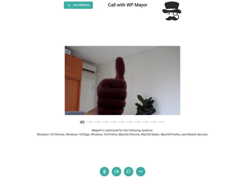Magnifi video call