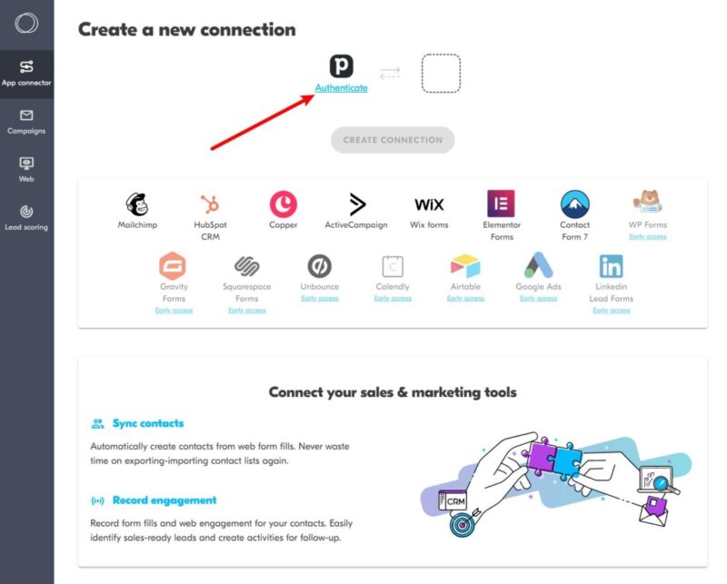 Create connection